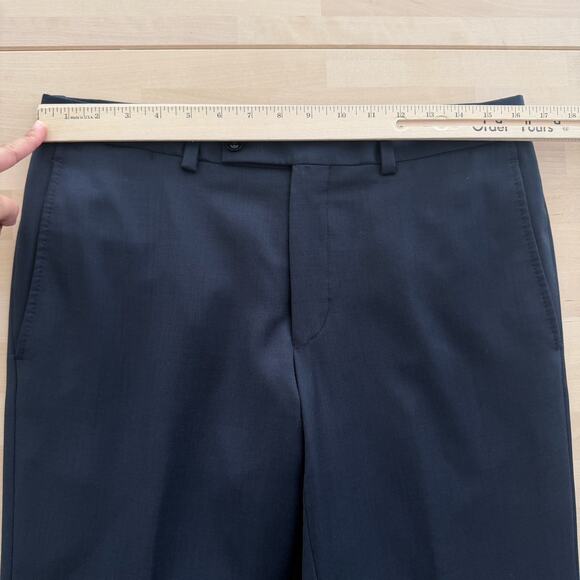 Ted Baker Endurance Suit Mens 40R Blue 100% Wool Jones Professional 32x30 Pants - Picture 15 of 16